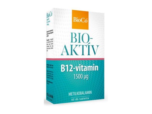 BioCo Bioaktív B12-vitamin 1500 µg 60db