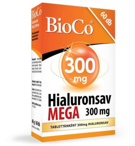BioCo Hialuronsav MEGA 300 mg 60 db tabletta