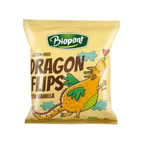   Biopont bio dragon flips kukorica snack valódi vaníliával 25 g