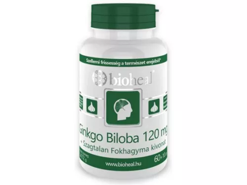 Bioheal Ginkgo Biloba szagtalan fokhagyma kivonattal 70db
