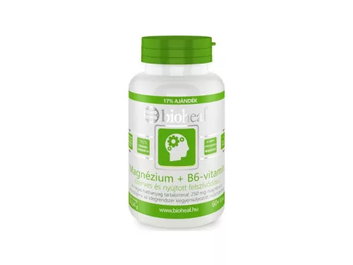 Bioheal Magnézium + B6 vitamin 70db