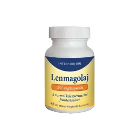 Interherb Lenmagolaj 1000 mg kapszula 48db