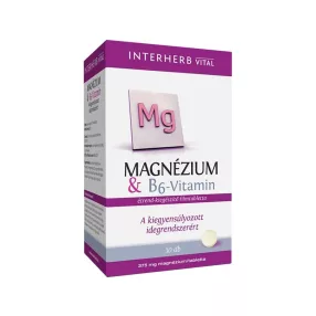 Interherb Magnézium 375 mg + B6-Vitamin 30db