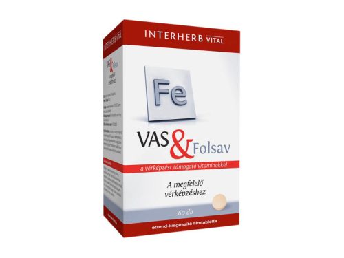 Interherb Vas + Folsav tabletta 60 db