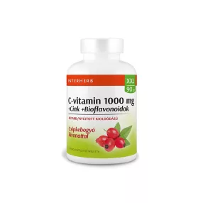   Interherb XXL 90 db C-VITAMIN 1000mg +Cink+Bioflavonoidok RETARD tabletta