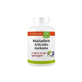   Interherb XXL 90 db MÁRIATÖVIS & ARTICSÓKA & KURKUMA tabletta