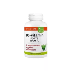 Interherb XXL 90 db D3-VITAMIN FORTE 4000 IU kapszula