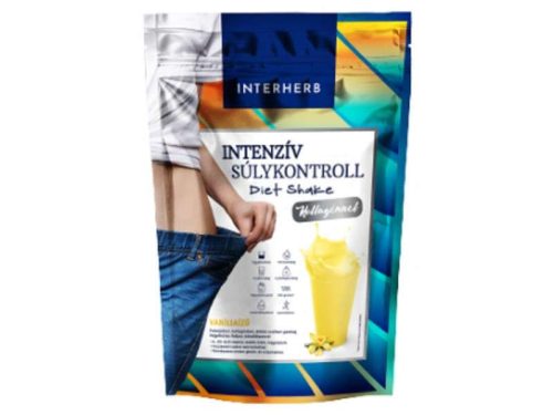 Interherb Intenzív SÚLYKONTROLL Vaníliaízű Diet Shake kollagénnel 528g