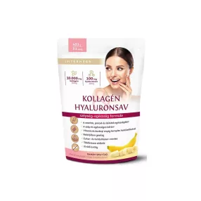   Interherb Kollagén & Hyaluronsav italpor Banán-Split ízű 403 g