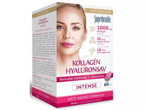 Interherb Kollagén & Hyaluronsav Szépségformula INTENSE tabletta 60db