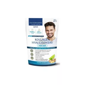   Interherb Kollagén&Hyaluronsav italpor FOR MEN Gyömbér-Lime ízű 396 g