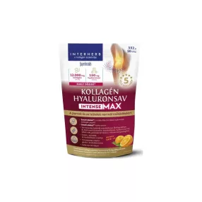   Interherb Kollagén&Hyaluronsav Porcépítő italpor Intense -Max Narancskoktél ízű 332 g