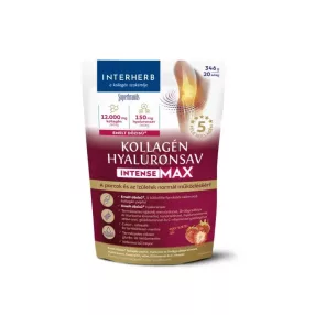   Interherb Kollagén & Hyaluronsav Porcépítő italpor Intense-Max eper ízű 346 g