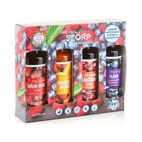   Bálint Több mint szörp válogatás 4x 100 ml MIX 3 (málna-meggy,narancs-mangó,gránátalma,flavin szörp)