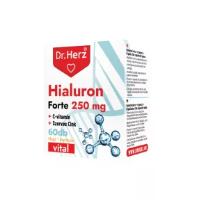   Dr. Herz Hialuron Forte 250mg + c-vitamin + szerves cink 60db