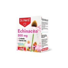   Dr. Herz Echinacea 500 mg + C-vitamin + Szerves Cink 60 db kapszula