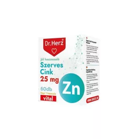 Dr. Herz Szerves Cink 25mg 60db