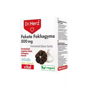 Dr. Herz Fekete Fokhagyma 500 mg kapszula 60 db