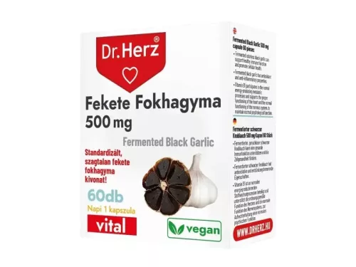 Dr. Herz Fekete Fokhagyma 500 mg kapszula 60 db