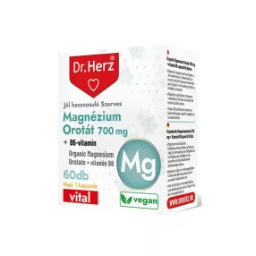   Dr. Herz Magnézium Orotát 700 mg + B6 Vitamin 60 db kapszula