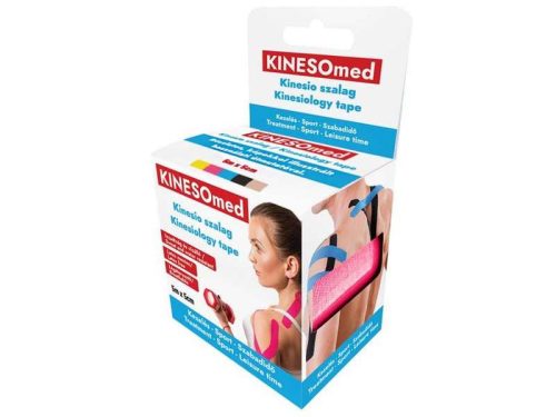 KINESOMED Kinesio szalag 5 m x 5 cm rózsaszín