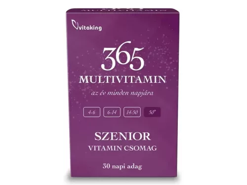 Vitaking 365 SZENIOR Multivitamin csomag 30 napi adag