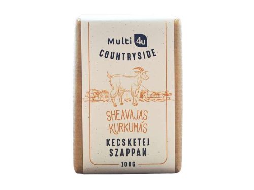 Multi 4U Countryside Sheavajas-kurkumás Kecsketej szappan 100g