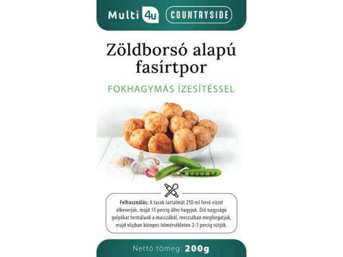 Multi 4U Countryside Zöldborsó fasírt fokhagymás 200g