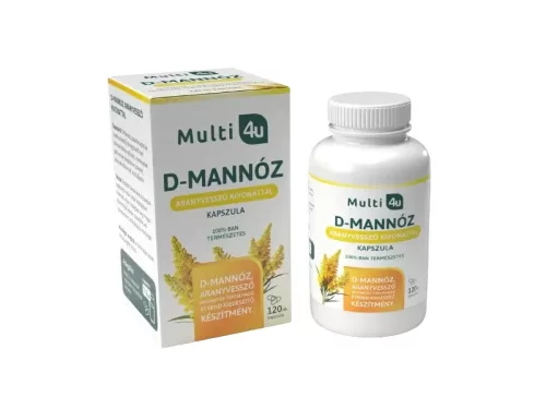 Multi 4U D-mannose kapszula aranyvessző kivonattal 120db