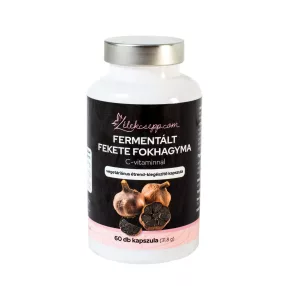   Fermentált Fekete fokhagyma C-vitaminnal vegetáriánus étrend-kiegészítő kapszula 60db kapszula(31,8g)