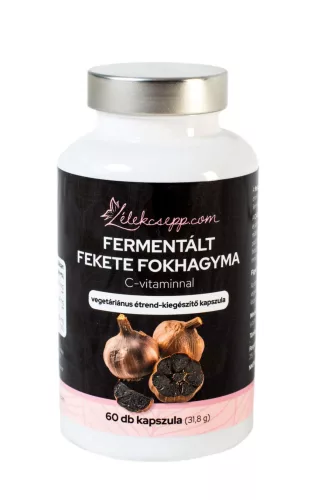 Fermentált Fekete fokhagyma C-vitaminnal vegetáriánus étrend-kiegészítő kapszula 60db kapszula(31,8g)