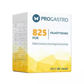   Progastro 825 por felnőtteknek élőflórát tartalmazó étrend-kiegészítő készítmény 10+1 db tasak