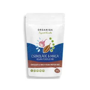 Organiqa bio csokoládé-maca vegán fehérje 400 g