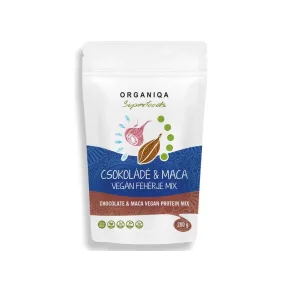 Organiqa 100% bio vegán fehérje mix csokoládé-maca 200 g