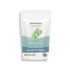Organiqa 100% bio rizsfehérje por (80% fehérje) 200 g
