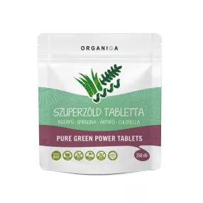 Organiqa bio szuperzöld tabletta 250 db