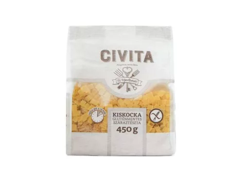 CIVITA gluténmentes kukorica száraztészta kiskocka 450g