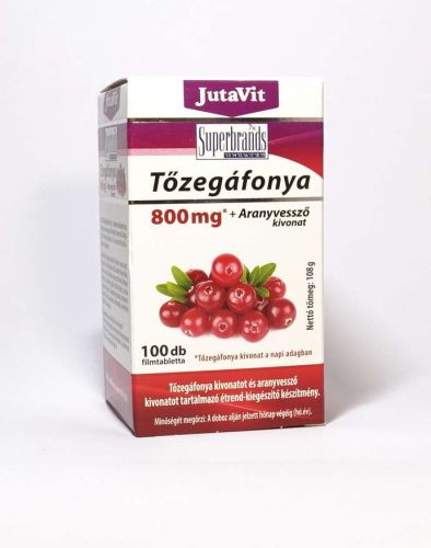 Jutavit tőzegáfonya 800mg + aranyvessző kivonat 100db