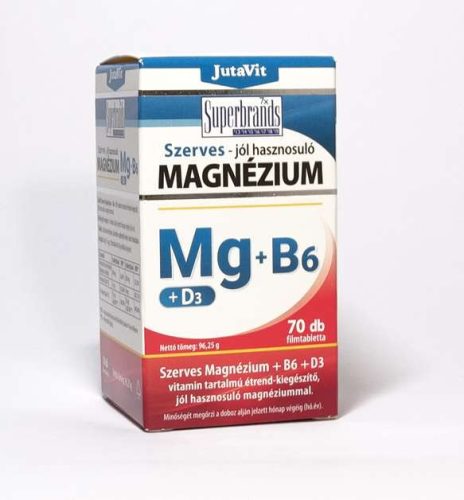 Jutavit Szerves magnézium + B6 + D3 70db