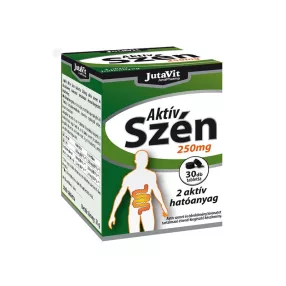 JutaVit Aktív szén tbl.30db 250 mg