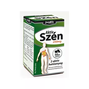 JutaVit Aktív szén tbl. 50db 250 mg