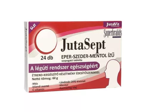 JutaVit JutaSept szopogató tabletta Eper-Szeder-Mentol 24 db