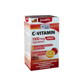  JutaVit C-vitamin 1000mg Forte rágótabletta+D3+csipkeb.kivonat 60db (narancs)