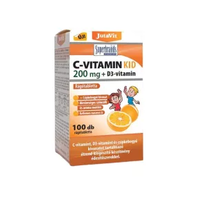 Jutavit C-vitamin KID 200mg + D3-vitamin 100db