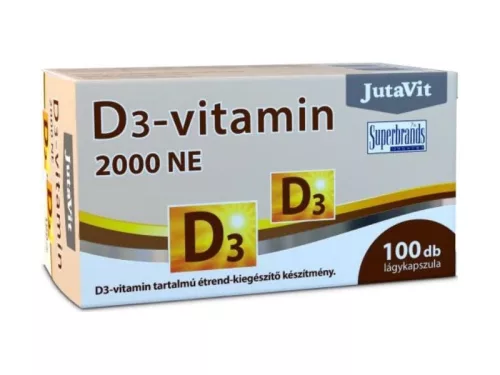 JutaVit D-vitamin 2000NE lágykapszula 100db