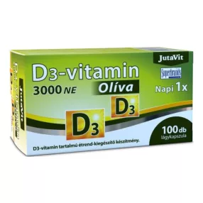 JutaVit D3-vitamin 3000 NE Oliva 100db