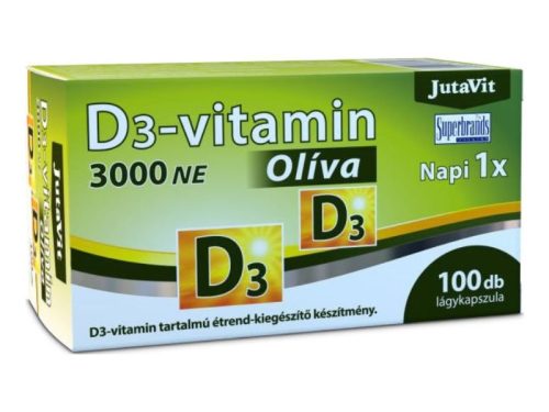 JutaVit D3-vitamin 3000 NE Oliva 100db