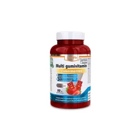 Jutavit Gumi Multivitamin Eper Ízű 50db