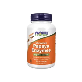NOW Papaya enzime 180 db rágótabletta