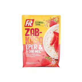 Fit reggeli zabkása chia maggal és eperrel 65 g
